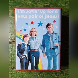 Blue Q "Saving" Tin Bank